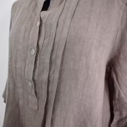 Linneklänning Idun TAUPE - Camicia