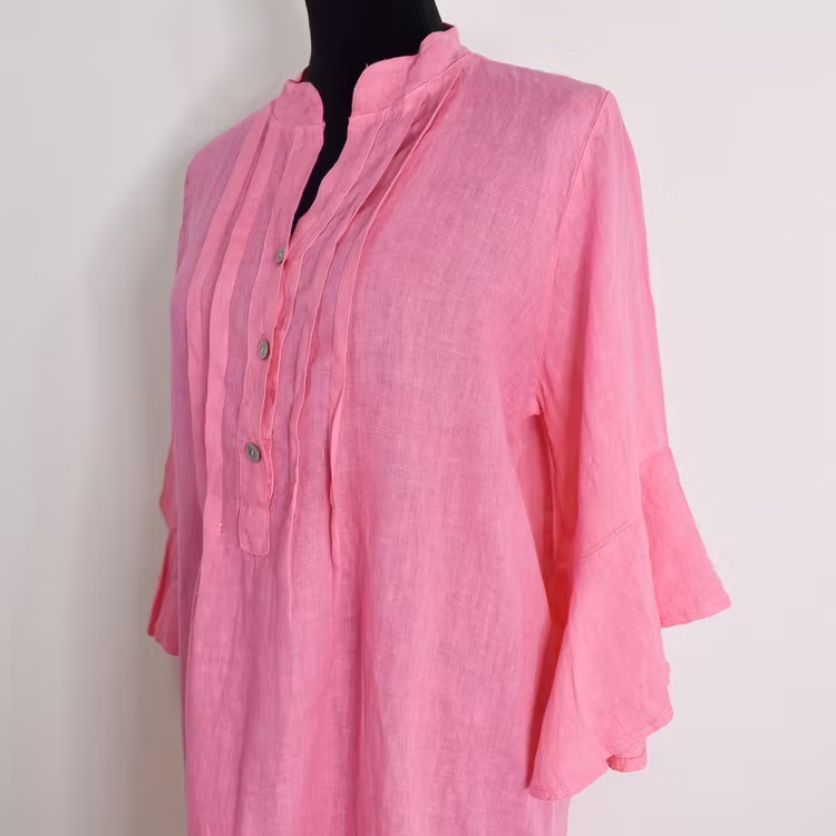 Linneklänning Idun ROSA - Camicia