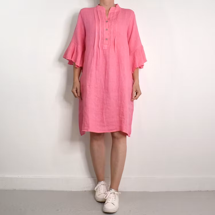 Linneklänning Idun ROSA - Camicia