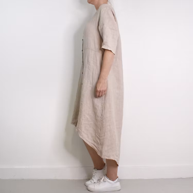 Linneklänning Cajsa BEIGE - Camicia