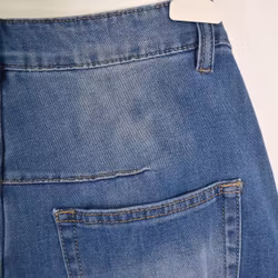 Shortskjol Denim BLÅ - 3D Denim