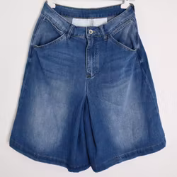 Shortskjol Denim BLÅ - 3D Denim