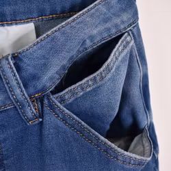Shortskjol Denim BLÅ - 3D Denim