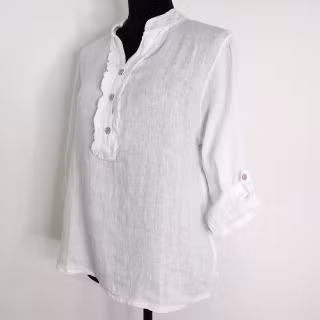 Linneblus Maja VIT - Camicia