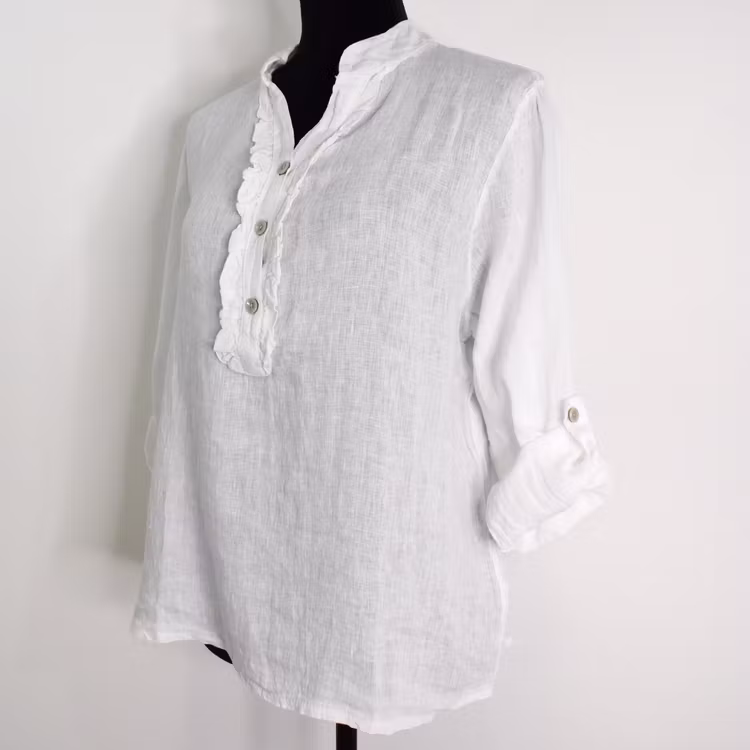 Linneblus Maja VIT - Camicia