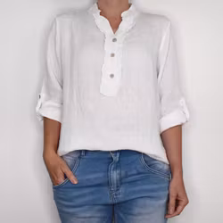 Linneblus Maja VIT - Camicia