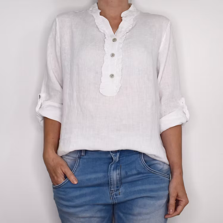 Linneblus Maja VIT - Camicia