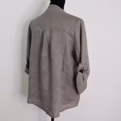 Linneblus Maja TAUPE - Camicia