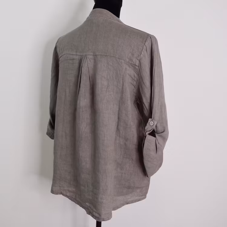 Linneblus Maja TAUPE - Camicia