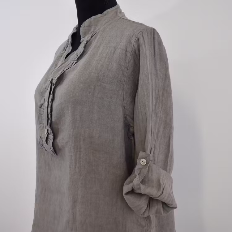 Linneblus Maja TAUPE - Camicia