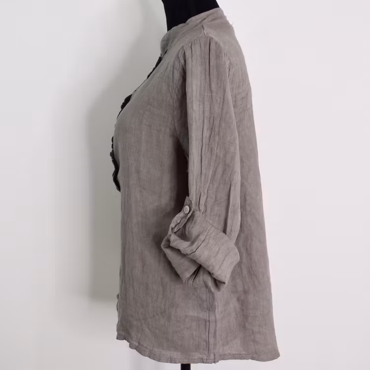 Linneblus Maja TAUPE - Camicia