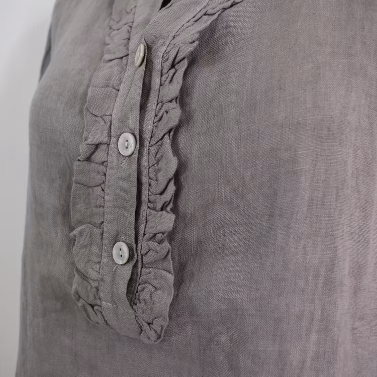Linneblus Maja TAUPE - Camicia