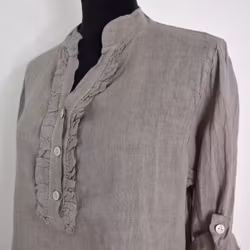 Linneblus Maja TAUPE - Camicia