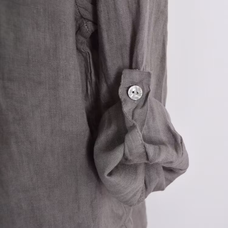 Linneblus Maja TAUPE - Camicia