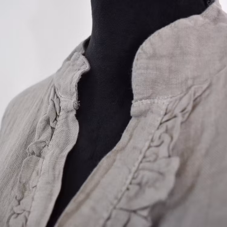 Linneblus Maja TAUPE - Camicia