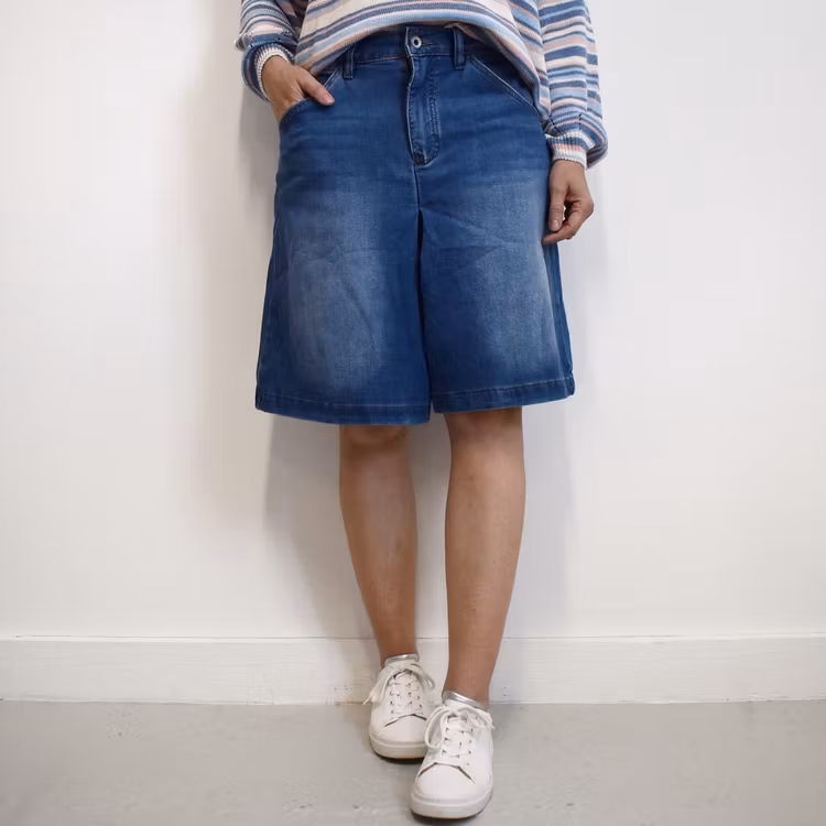 Shortskjol Denim BLÅ - 3D Denim