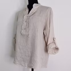 Linneblus Maja BEIGE - Camicia