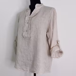 Linneblus Maja BEIGE - Camicia
