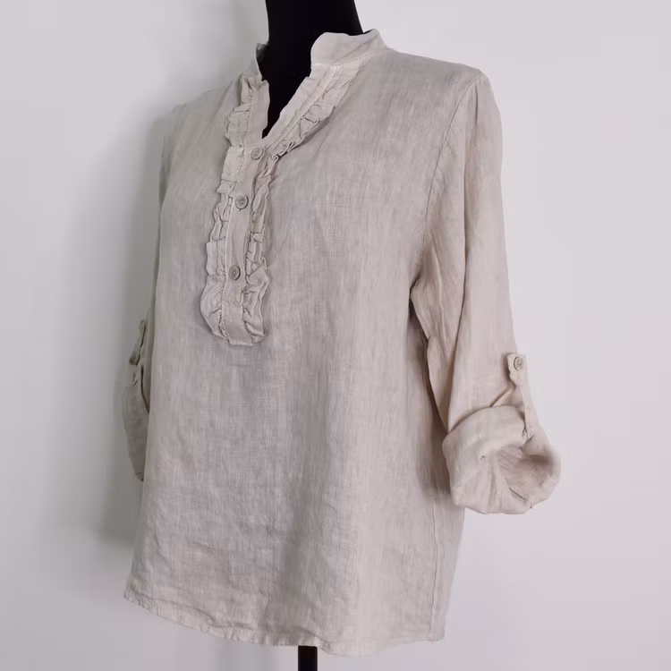 Linneblus Maja BEIGE - Camicia