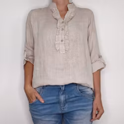 Linneblus Maja BEIGE - Camicia