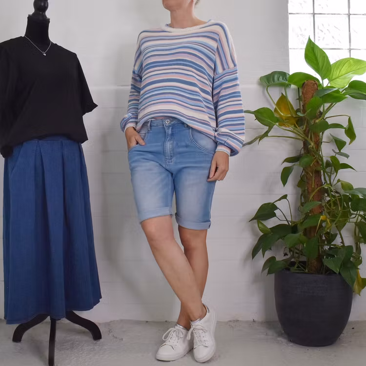 Shorts Baggy BLÅ - 3D Denim