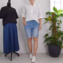 Linneblus Maja VIT - Camicia
