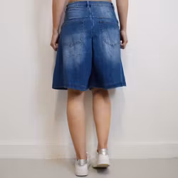Shortskjol Denim BLÅ - 3D Denim