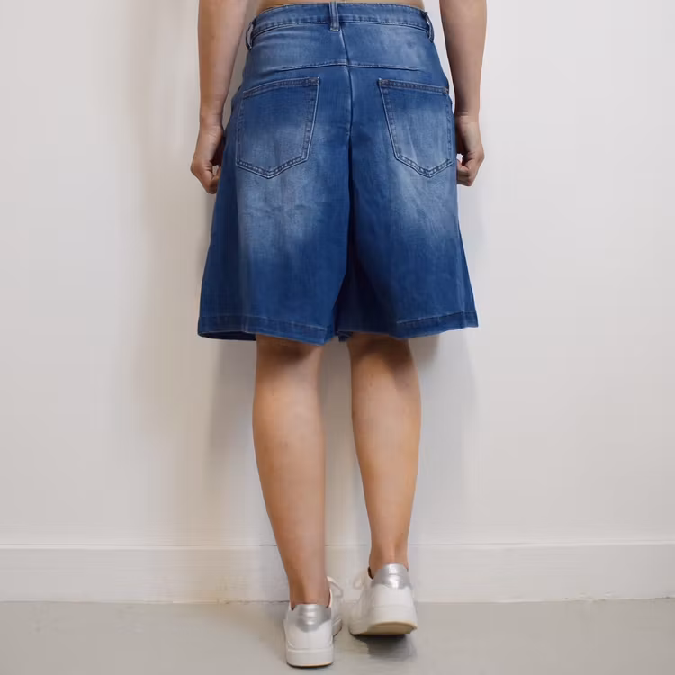 Shortskjol Denim BLÅ - 3D Denim