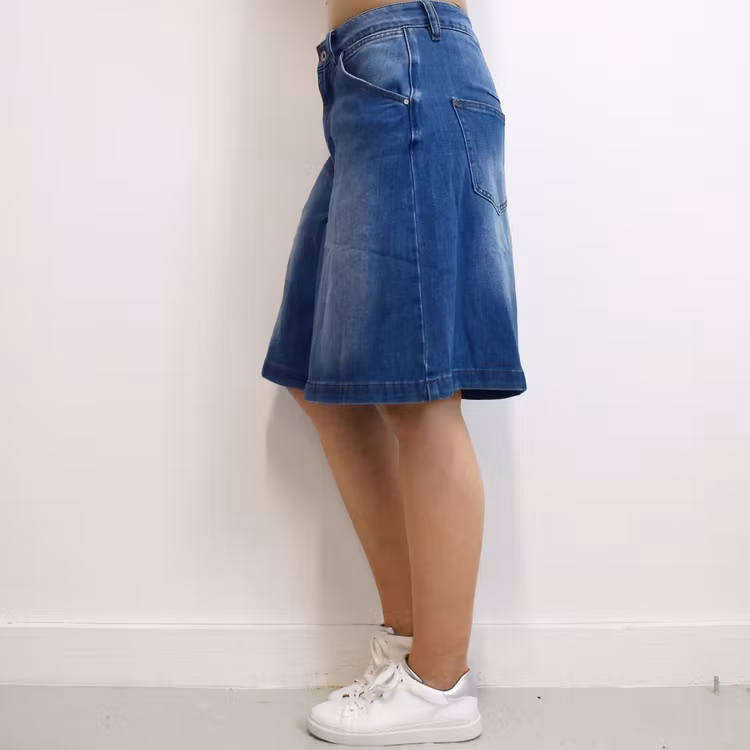Shortskjol Denim BLÅ - 3D Denim