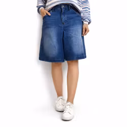 Shortskjol Denim BLÅ - 3D Denim