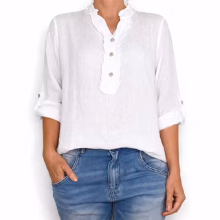Linneblus Maja VIT - Camicia
