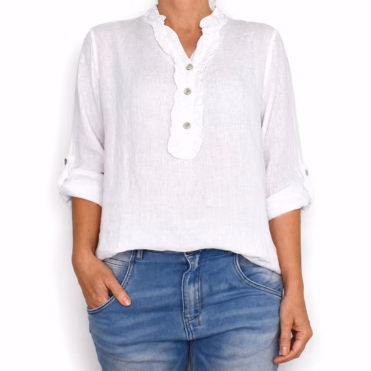 Linneblus Maja VIT - Camicia
