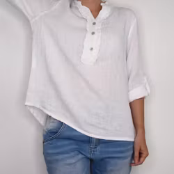 Linneblus Maja VIT - Camicia