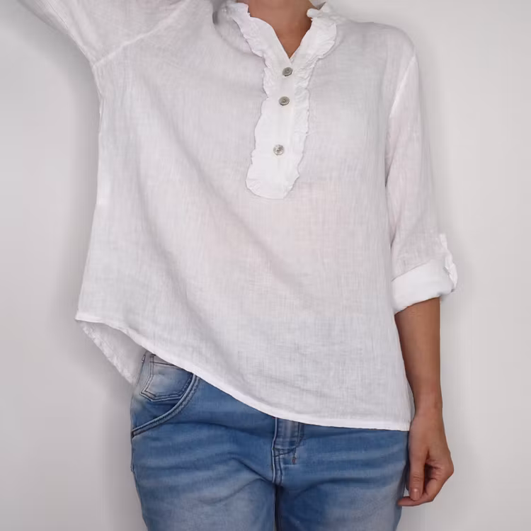 Linneblus Maja VIT - Camicia