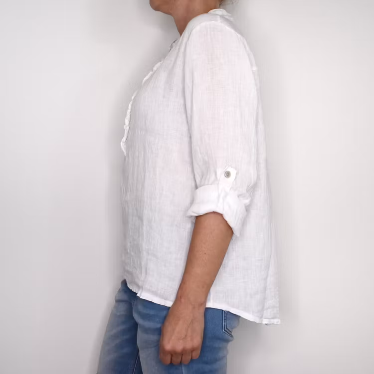 Linneblus Maja VIT - Camicia