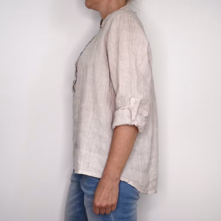 Linneblus Maja BEIGE - Camicia