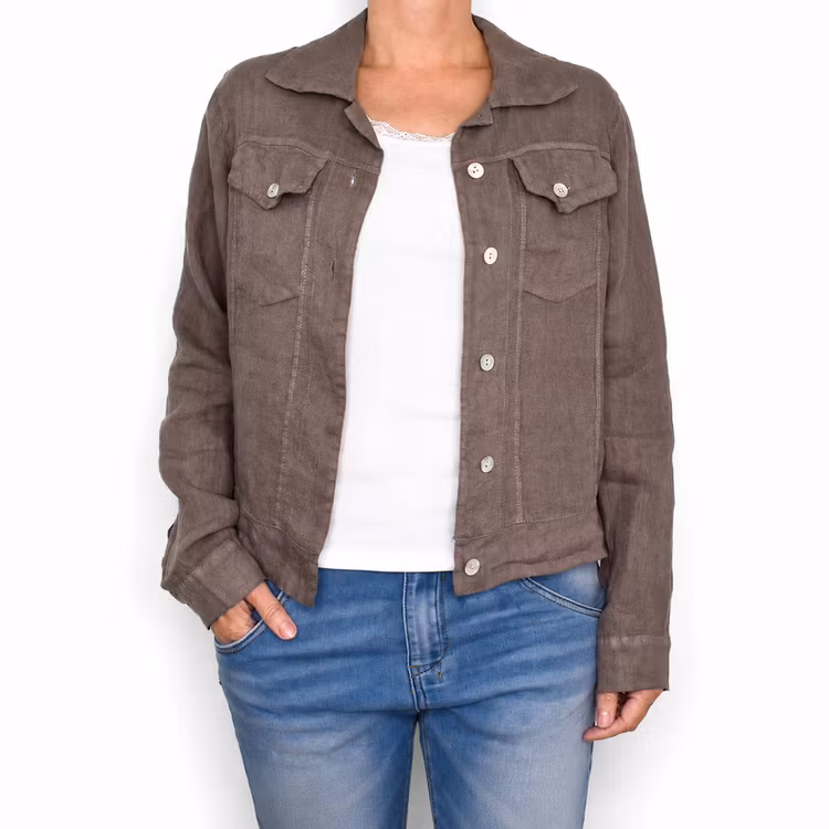 Linnejacka TAUPE
