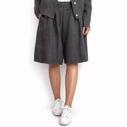 Linneshorts Fickor KAKI