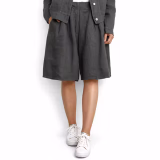Linneshorts Fickor KAKI
