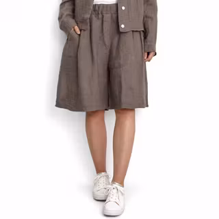 Linneshorts Fickor TAUPE