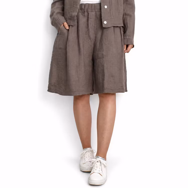 Linneshorts Fickor TAUPE