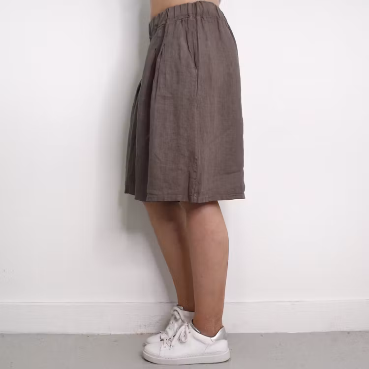 Linneshorts Fickor TAUPE