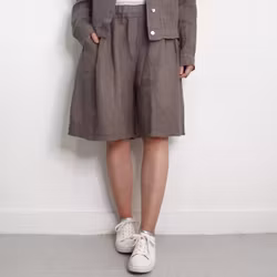 Linneshorts Fickor TAUPE