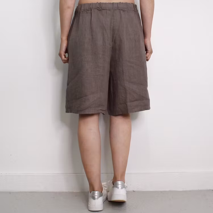 Linneshorts Fickor TAUPE