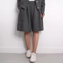 Linneshorts Fickor KAKI