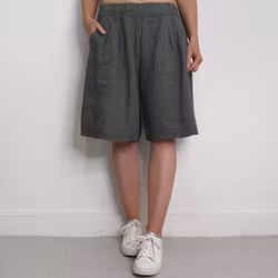 Linneshorts Fickor KAKI