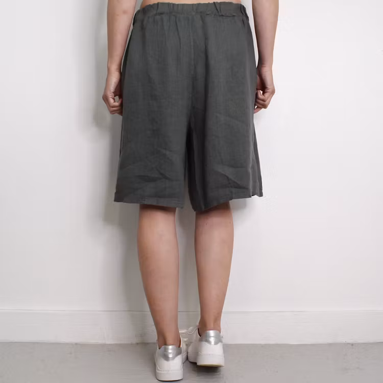 Linneshorts Fickor KAKI