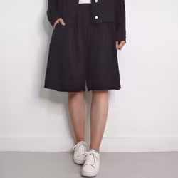 Linneshorts Fickor SVART
