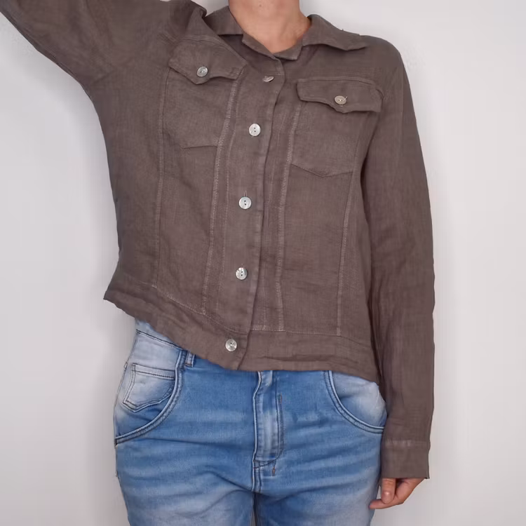 Linnejacka TAUPE