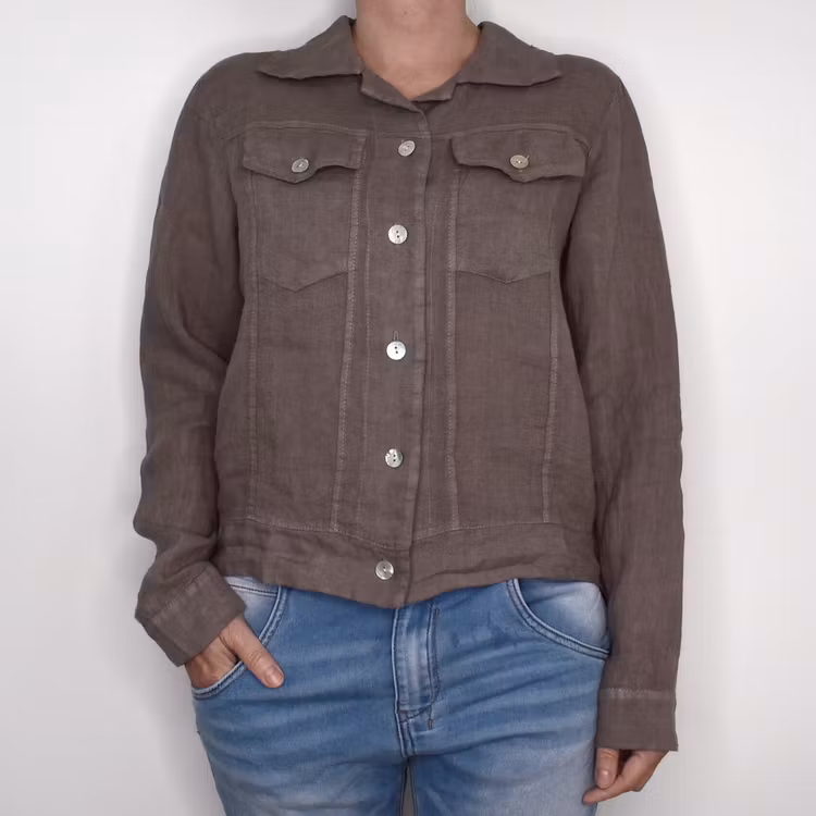 Linnejacka TAUPE